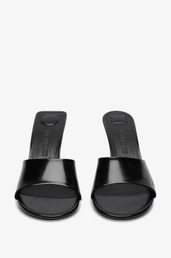 Mules mit Pfennigabsatz aus Lackleder Les Mules Cubisto