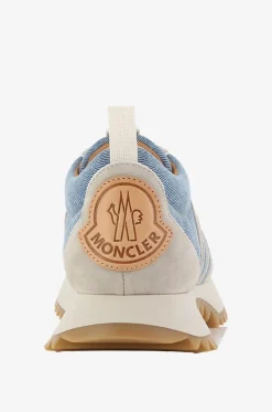 Niedrige Denim- und Wildledersneakers Pacey
