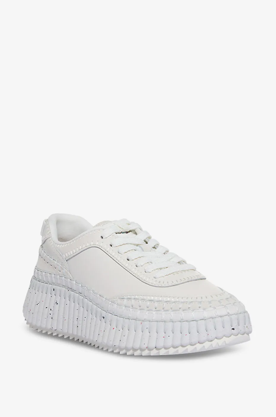 Niedrige Glatt- und Wildledersneakers Nama