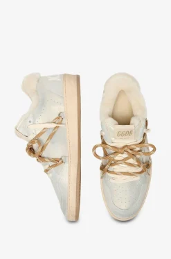 Niedrige Ledersneakers mit Schnürung Ball Star