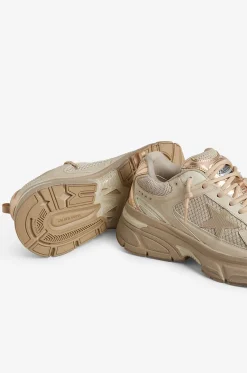 Niedrige Mesh- und Ledersneakers Lightstar
