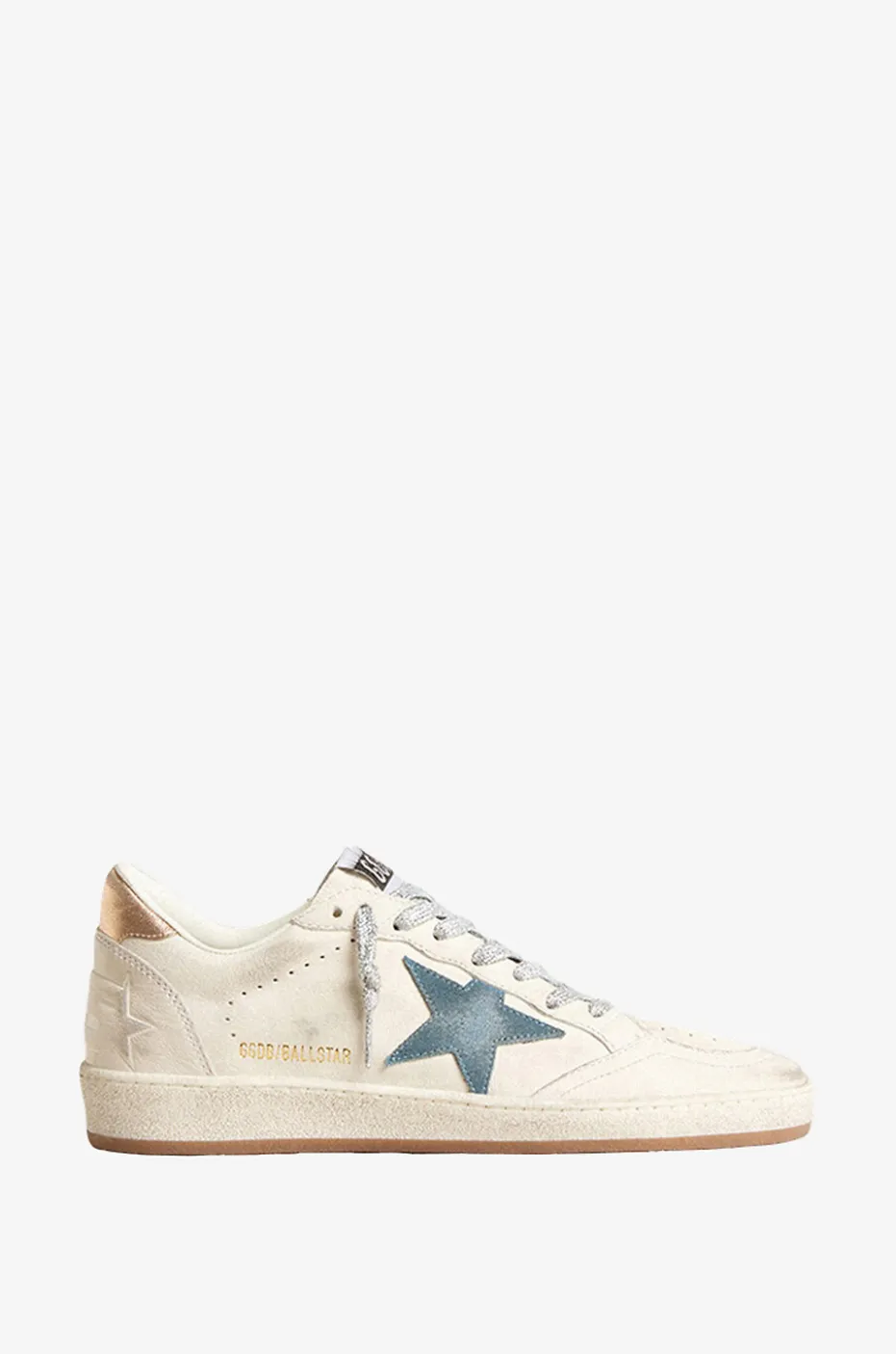 Niedrige Nappaledersneakers mit Metallic-Leder Ballstar