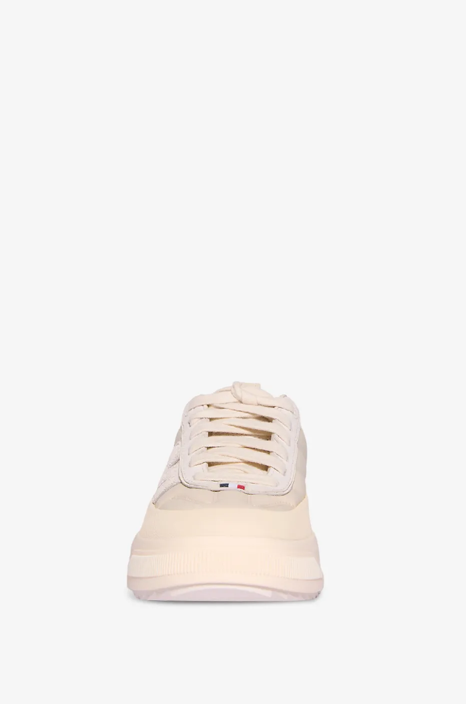 Niedrige Nylon- und Ledersneakers Moncler Altive