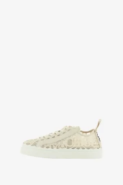 Niedrige Schnürsneakers aus Spitze Lauren