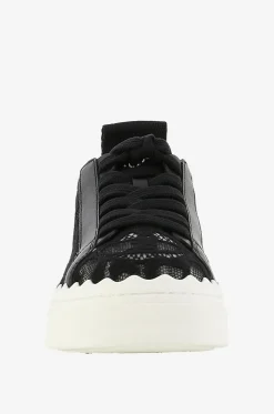 Niedrige Schnürsneakers aus Spitze Lauren