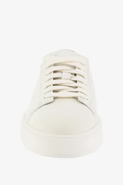 Niedrige Schnürsneakers aus Leder