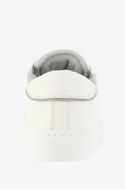 Niedrige Schnürsneakers aus genarbtem Leder Dalila