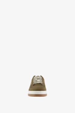 Niedrige Schnürsneakers aus Gabardine und Wildleder SL/61