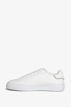 Niedrige Schnürsneakers aus genarbtem Leder Punto Luce