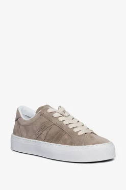 Niedrige Schnürsneakers aus Wildleder Monaco2