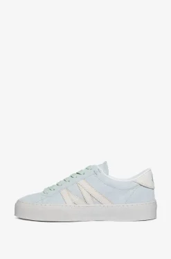 Niedrige Schnürsneakers aus Wild- und Nubukleder Monaco2