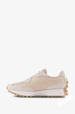 Niedrige Schnürsneakers aus Nylon und Wildleder 327