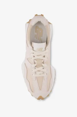 Niedrige Schnürsneakers aus Nylon und Wildleder 327