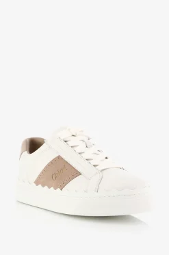 Niedrige Sneakers aus Leder und Wildleder Lauren