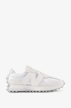 Niedrige Sneakers aus Leder und Metallic-Wildleder W 327 Glimmer