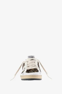Niedrige Sneakers aus Leo-Kalbshaarleder Ball Star