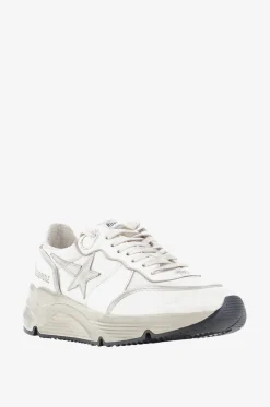 Niedrige Sneakers aus Nappaleder und Nylon Running Sole