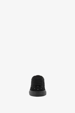 Niedrige Sneakers aus Wildleder und Kristallen Dalila