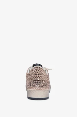 Niedrige Sneakers mit Kristallen Ball Star