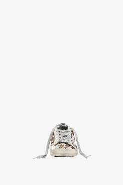 Niedrige Sneakers mit Leoparden- un d Blütenprint Super-Star