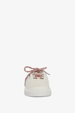 Niedrige Sneakers mit Schnürung aus Leder und Wildleder Vera