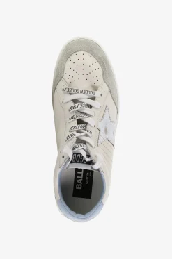 Niedrige Sneakers mit Silberstern und Glittersohle Ball Star