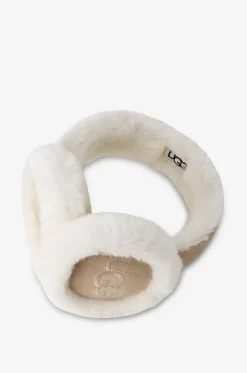 Ohrenschützer aus Shearling mit Stickerei