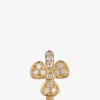 Ohrklemme aus Gelbgold mit Diamanten Fleur