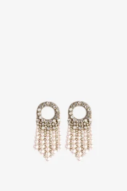 Ohrringe aus Strass und Perlen Makena