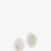 Ohrstecker aus weissem Jaspis und Diamanten Venus
