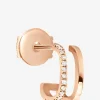 Ohrstecker für das linke Ohr aus Roségold und Diamanten Charlie