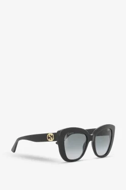 Oversize-Katzenaugensonnenbrille aus Acetat