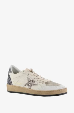 Patchwork-Sneakers mit Glitter Ball Star