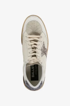 Patchwork-Sneakers mit Glitter Ball Star