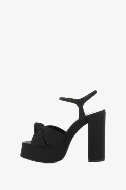 Plateausandalen aus Ripsband Bianca 85