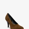 Pumps aus Leder mit kontrastierenden Ziernähten Soft