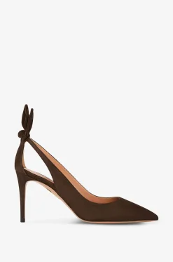 Pumps aus Wildleder Bow Tie 85