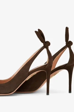Pumps aus Wildleder Bow Tie 85