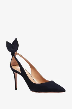 Pumps aus Wildleder Bow Tie 85