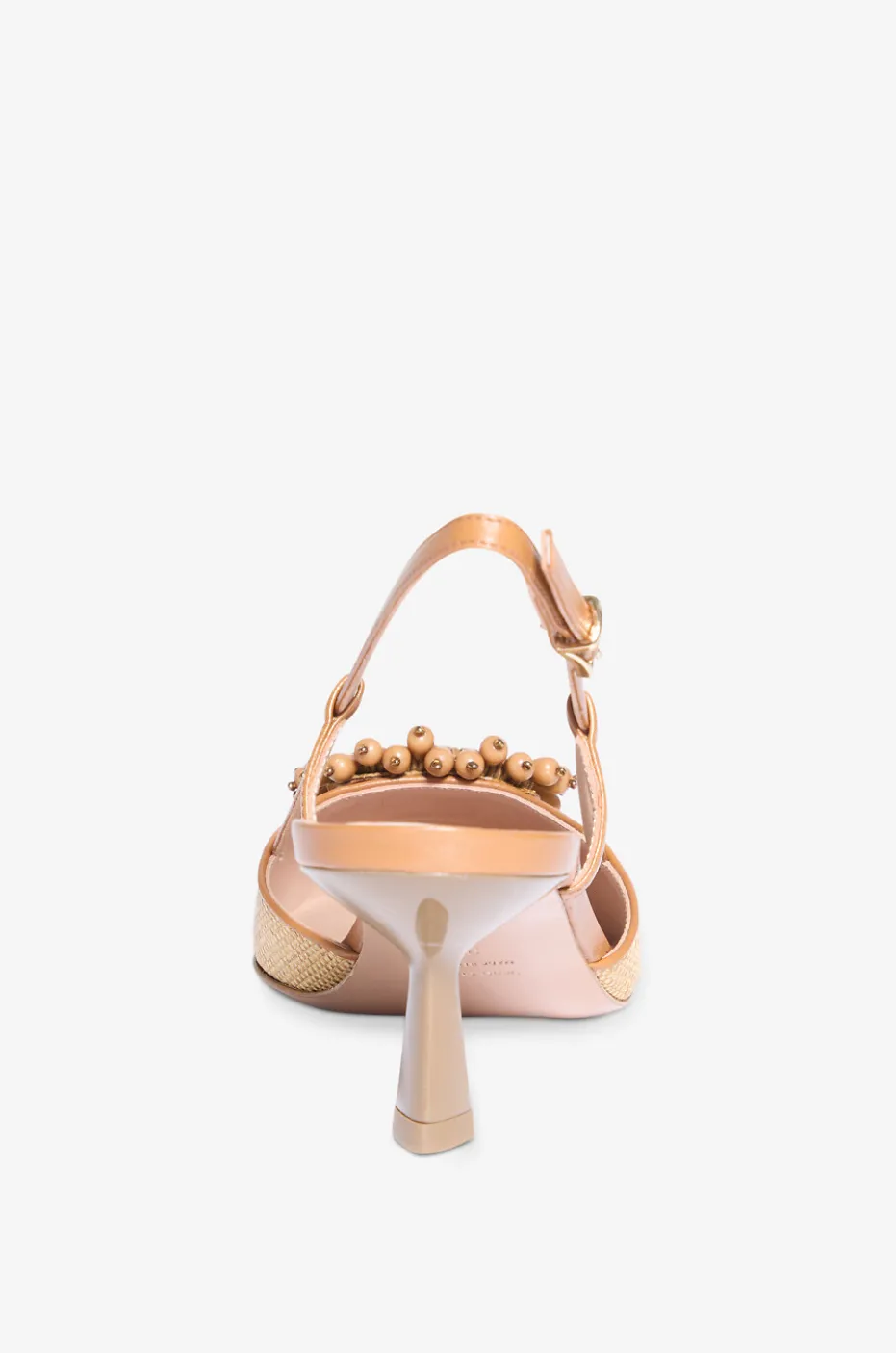 Pumps mit Fersenriemchen aus irisierendem Segeltuch Ami