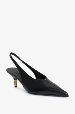 Pumps mit Fersenriemchen aus Leder Bella