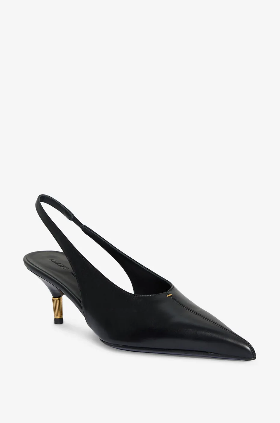 Pumps mit Fersenriemchen aus Leder Bella