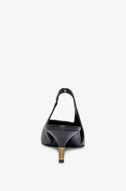 Pumps mit Fersenriemchen aus Leder Bella