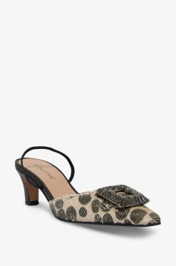Pumps mit Fersenriemen mit Polka Dots verziert Irene
