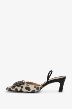 Pumps mit Fersenriemen mit Polka Dots verziert Irene