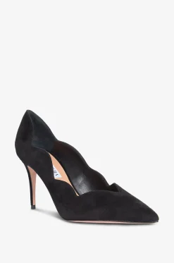 Pumps mit Pfennigabsatz aus Veloursleder Petal 85
