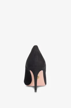 Pumps mit Pfennigabsatz aus Veloursleder Petal 85