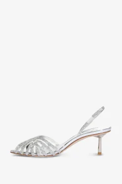 Pumps mit Stilettoabsatz aus metallisiertem Leder Embrace