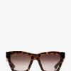 Quadratische Acetat-Sonnenbrille GG