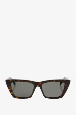 Quadratische Katzenaugen-Sonnenbrille in Schildpattoptik SL 276 Mica